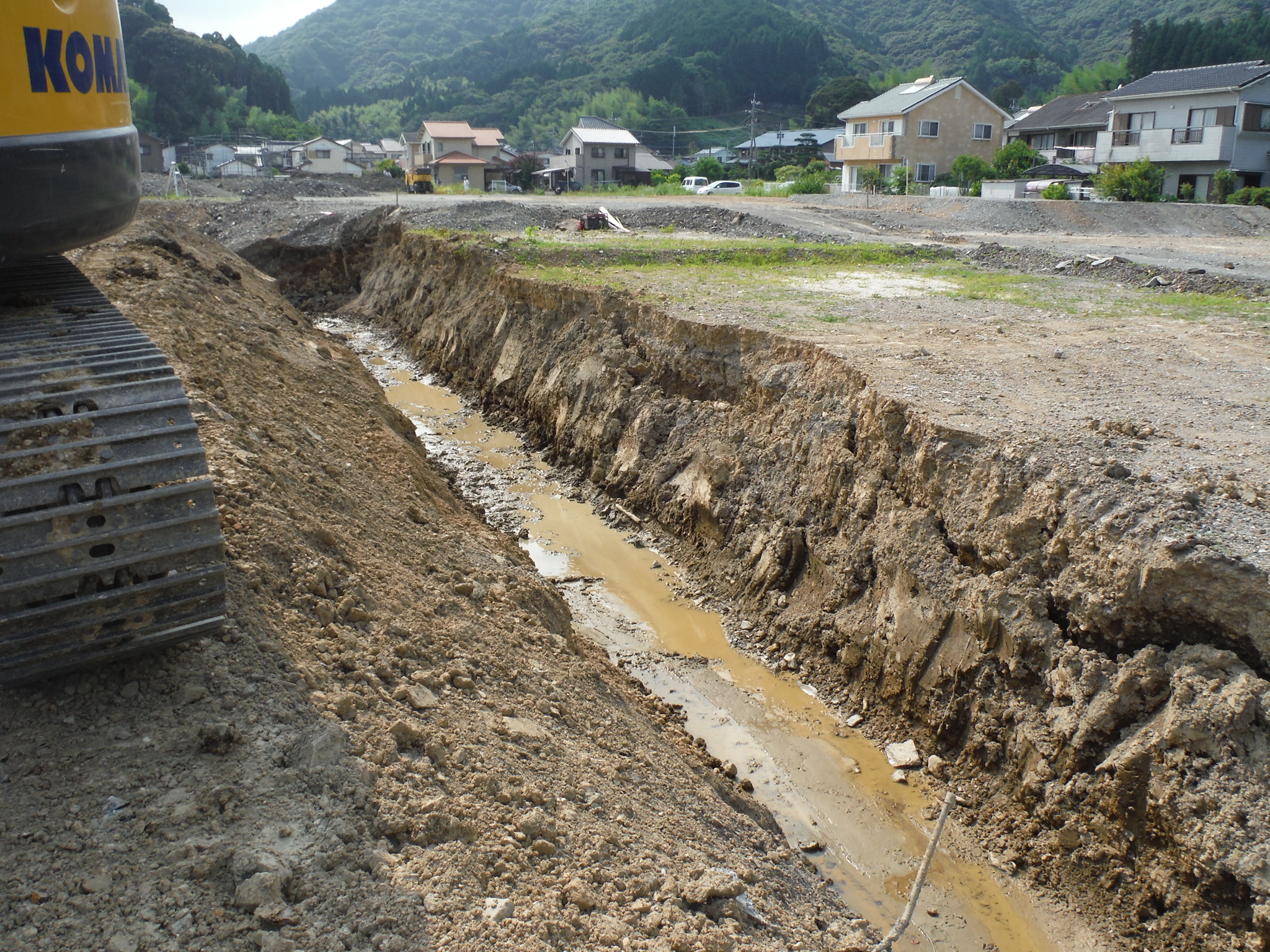 トレンチ調査のイメージ